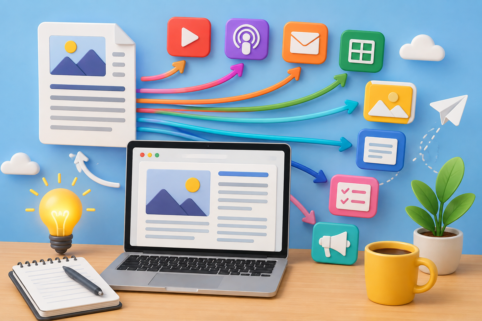 How to Turn One Blog Post Into 20 Pieces of Content